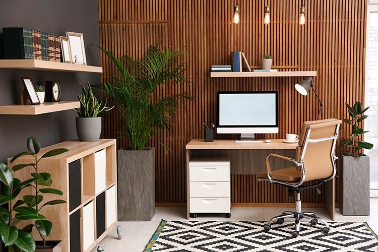 a simple home office setup